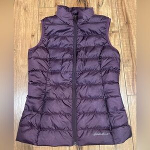 Eddie Bauer EB650 Down Puffer Vest Purple Size Extra Small XS